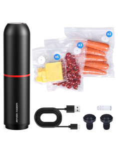 Sellador de Vacío AIRMSEN Mini + 11 Bolsas Reutilizables