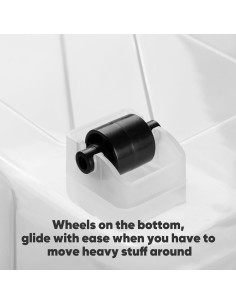 Caja de Almacenamiento Plástica Nazhura 72QT 6 Paquetes Transparente 2