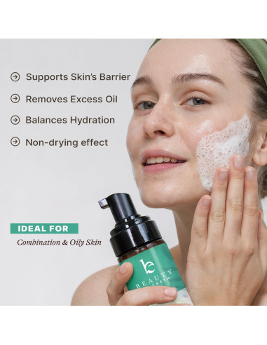 Limpiador Facial Espumoso Beauty by Earth 124 ml - Natural y Suave