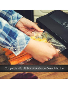 Rollos de Sellado al Vacío NutriChef 27,94x15,24m 2 Paquetes 2