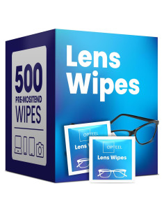 Toallitas de limpieza para lentes Opteel 500 unidades