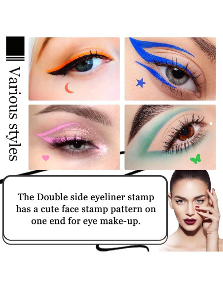 Sello de Delineador de Ojos Doble Cara XMXueMei - Waterproof