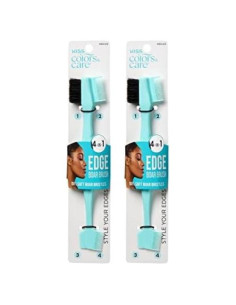 Cepillo 4-en-1 KISS Colores y Cuidado con Peines y Espátula