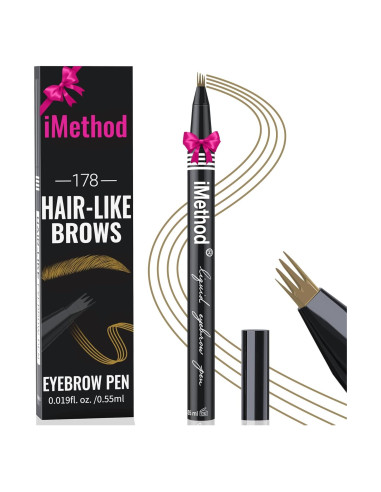 Lápiz de Cejas iMethod Marrón Claro - Microblading a Prueba de Agua