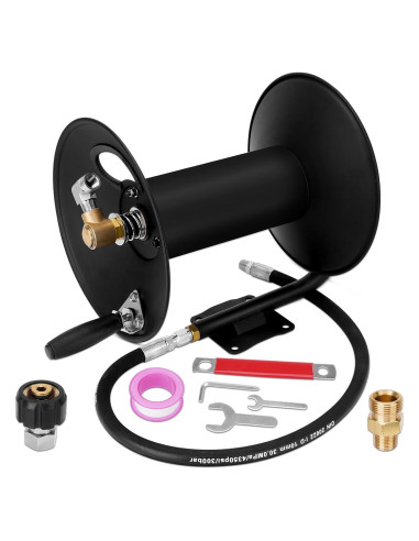 Carrete de Manguera de Alta Presión YEHERIT 30m 4000 PSI