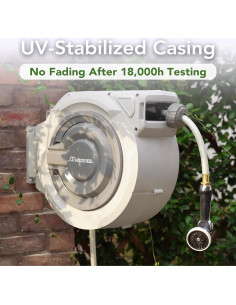 Carrete de Manguera Retráctil HOZEREEL 1/2" 33.5m Montaje en Pared 2