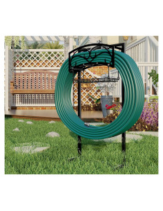 Soporte para Manguera de Jardín Fire Beauty, Acero, 54.86m