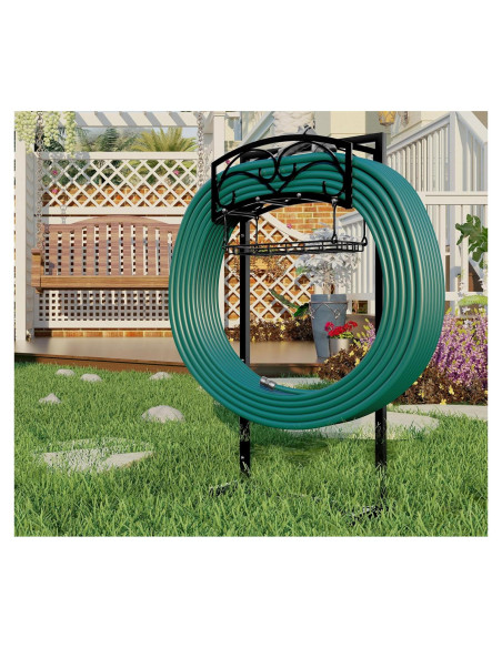 Soporte para Manguera de Jardín Fire Beauty, Acero, 54.86m