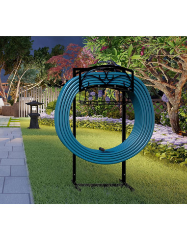 Soporte para Manguera de Jardín Fire Beauty, Acero, 54.86m