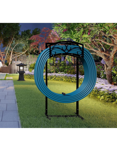 Soporte para Manguera de Jardín Fire Beauty, Acero, 54.86m