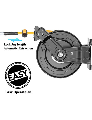 Carrete de Manguera de Aire Retráctil AIRZILLA 19,81 m Doble Brazo