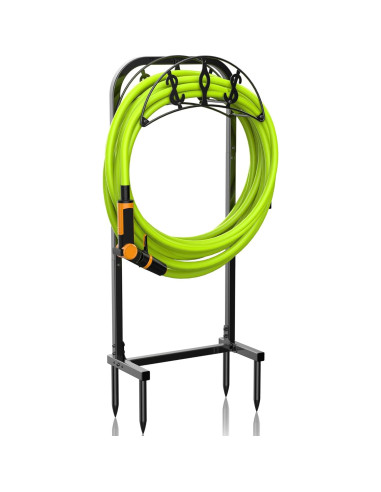 Soporte para Manguera de Jardín WiwiIron Metal 4 Picos 45.72m