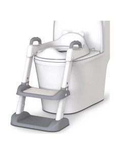 Asiento de Entrenamiento para Baño HBTower Gris Ajustable