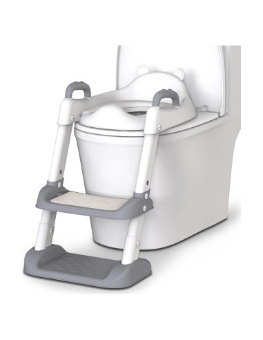 Asiento de Entrenamiento para Baño HBTower Gris Ajustable