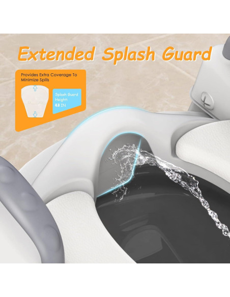 Asiento de Entrenamiento para Baño HBTower Gris Ajustable