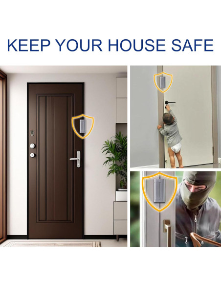 Cerradura de Seguridad Kirphealy para Puerta - 2 Paquete, Soporta 362kg