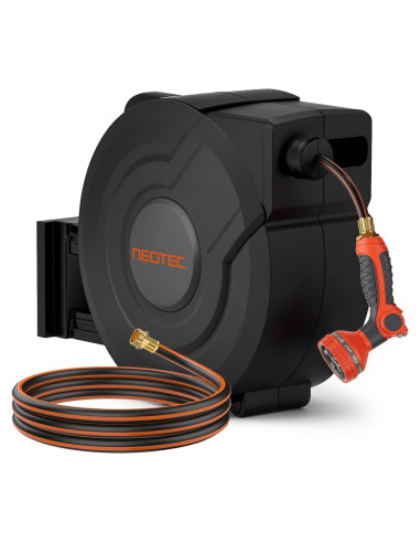 Carrete de Manguera de Jardín Retráctil NEOTEC 1/2" x 12m