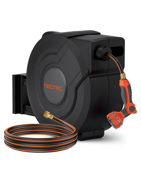 Carrete de Manguera de Jardín Retráctil NEOTEC 1/2" x 12m