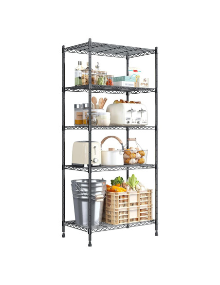 Estantería de Almacenamiento Romorgniz 5 Niveles Ajustable 151 cm