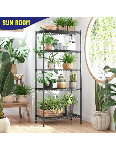 Estantería de Almacenamiento Romorgniz 5 Niveles Ajustable 151 cm