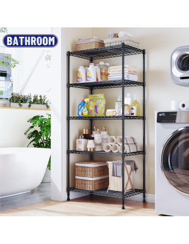 Estantería de Almacenamiento Romorgniz 5 Niveles Ajustable 151 cm