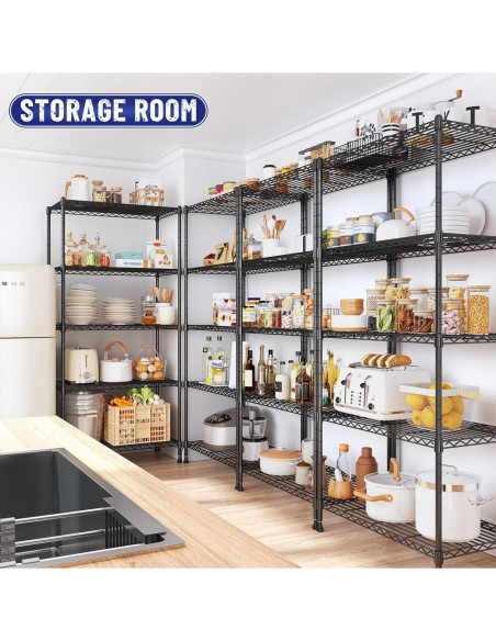 Estantería de Almacenamiento Romorgniz 5 Niveles Ajustable 151 cm