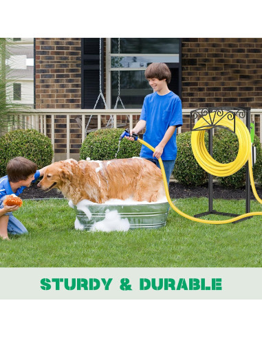 Soporte para Manguera de Jardín TomCare Metal 4 Picos 150 PIES