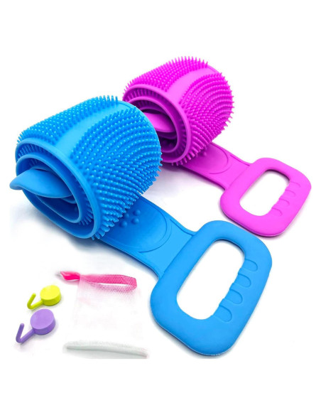 Exfoliador de Espalda de Silicona Sofine 80cm Doble Cara