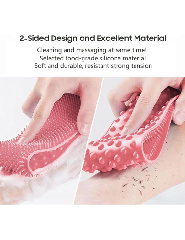 Exfoliador de Espalda de Silicona Sofine 80cm Doble Cara