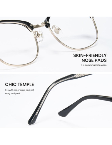 Gafas de bloqueo de luz azul Cyxus unisex, alivio fatiga ocular