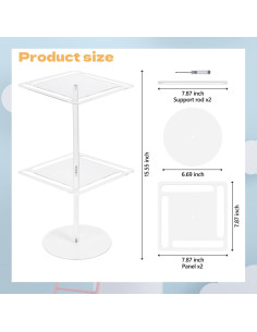 Organizador de Gafas de Sol DAECHAO Acrílico Transparente 24 Pares 2