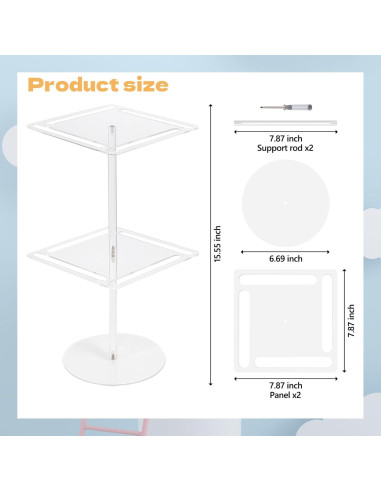 Organizador de Gafas de Sol DAECHAO Acrílico Transparente 24 Pares