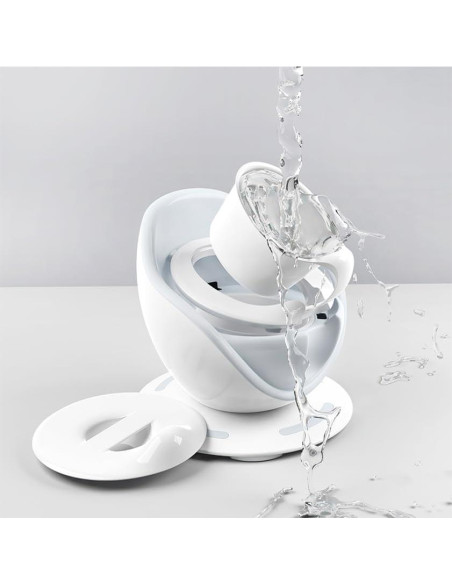 Silla de Entrenamiento para el Baño Joylittle - Blanca y Teal