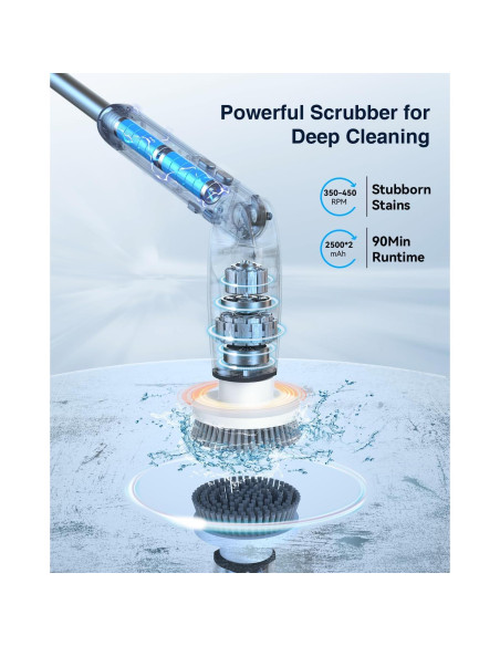 Limpiador Eléctrico Leebein YMG-820 con Control Remoto y 8 Cabezas Limpiador Eléctrico Leebein YMG-820 con Control Remoto y 8 Cabezas