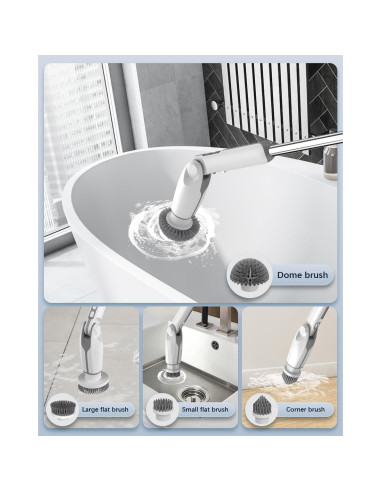 Limpiador Eléctrico Leebein YMG-820 con Control Remoto y 8 Cabezas