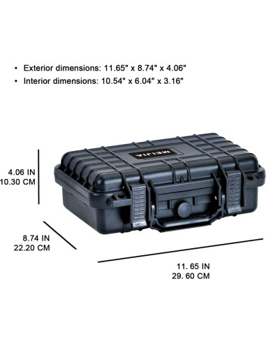 Funda Dura Impermeable MEIJIA para Cámara y Drones 29.6x21.2cm