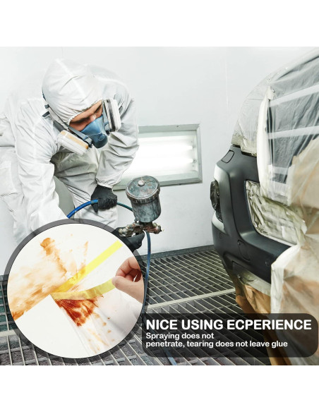 12 Rollos de Plástico para Pintura Fainne - 3 Tamaños 0.90/1.50/2.00 x 20.12 m