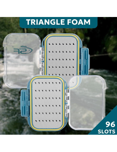 Caja de Moscas Impermeable SF Doble Cara 10.67x7.87cm