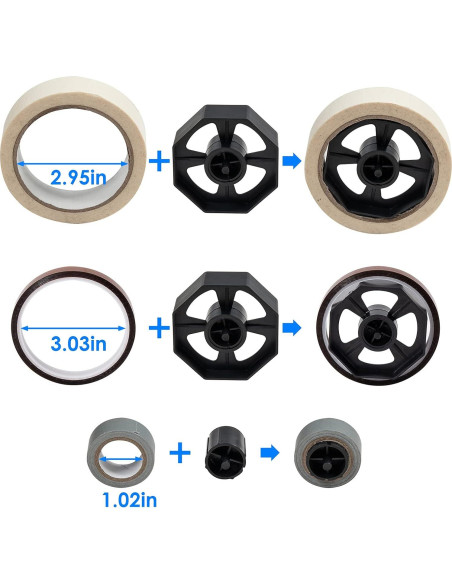 Dispensador de Cinta de Escritorio iHomecooker Azul 1" y 3"