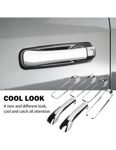 Cubiertas de Manijas de Puerta Cromo Tutor Auto para Dodge Ram 2009-2018