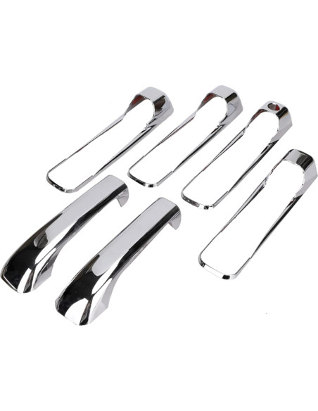 Cubiertas de Manijas de Puerta Cromo Tutor Auto para Dodge Ram 2009-2018 Cubiertas de Manijas de Puerta Cromo Tutor Auto para Dodge Ram 2009-2018