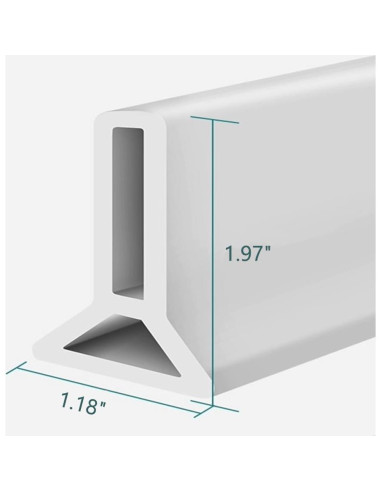 Dique de Ducha Plegable MVUENLEYOG 99 cm Negro Silicona