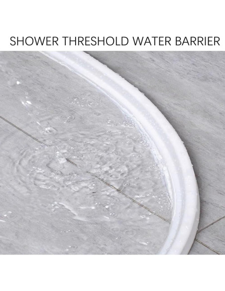 Dique de Ducha Plegable MVUENLEYOG 99 cm Negro Silicona