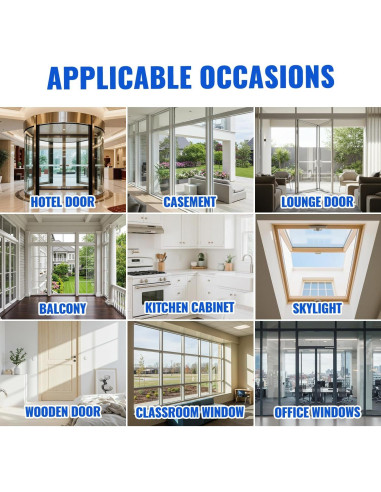 Tira de Sellado para Puerta OSAMEDA 10m Transparente