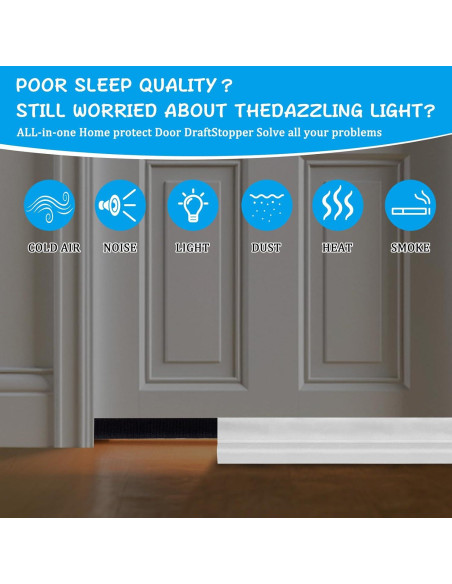 Tapón Ajustable para Corrientes de Aire TXHOIHF 91 cm Blanco Tapón Ajustable para Corrientes de Aire TXHOIHF 91 cm Blanco