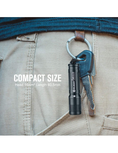 Linterna EDC OLIGHT i3E AAA 90 Lúmenes IPX8 con Clip