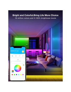 Tira LED Inteligente DAYBETTER 30.48m RGB Control App 2