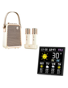 Divoom Pixoo-64 Marco Digital WiFi 10.3" + Karaoke Songbird-HQ2