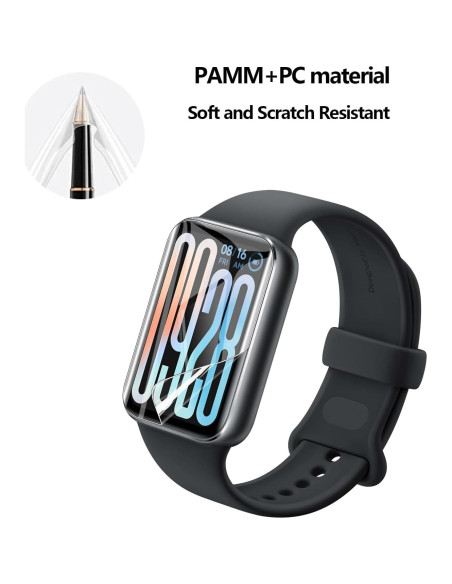 Paquete de 2 Protectores de Pantalla TPU para Xiaomi Smart Band 9 Pro