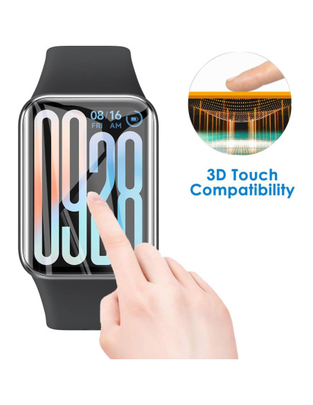 Paquete de 2 Protectores de Pantalla TPU para Xiaomi Smart Band 9 Pro